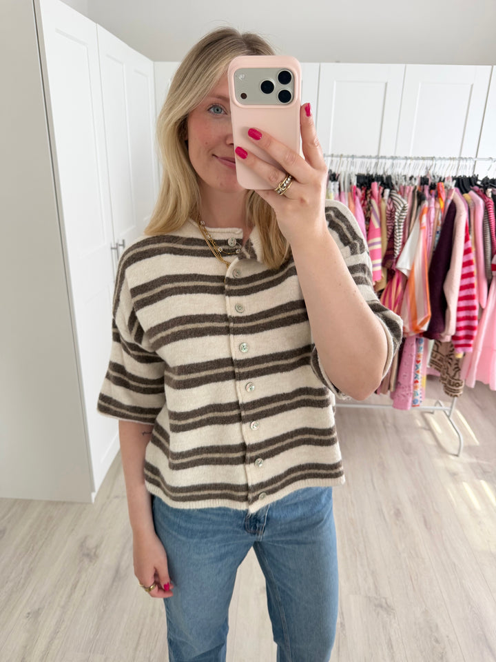 Soft Striped Cardigan