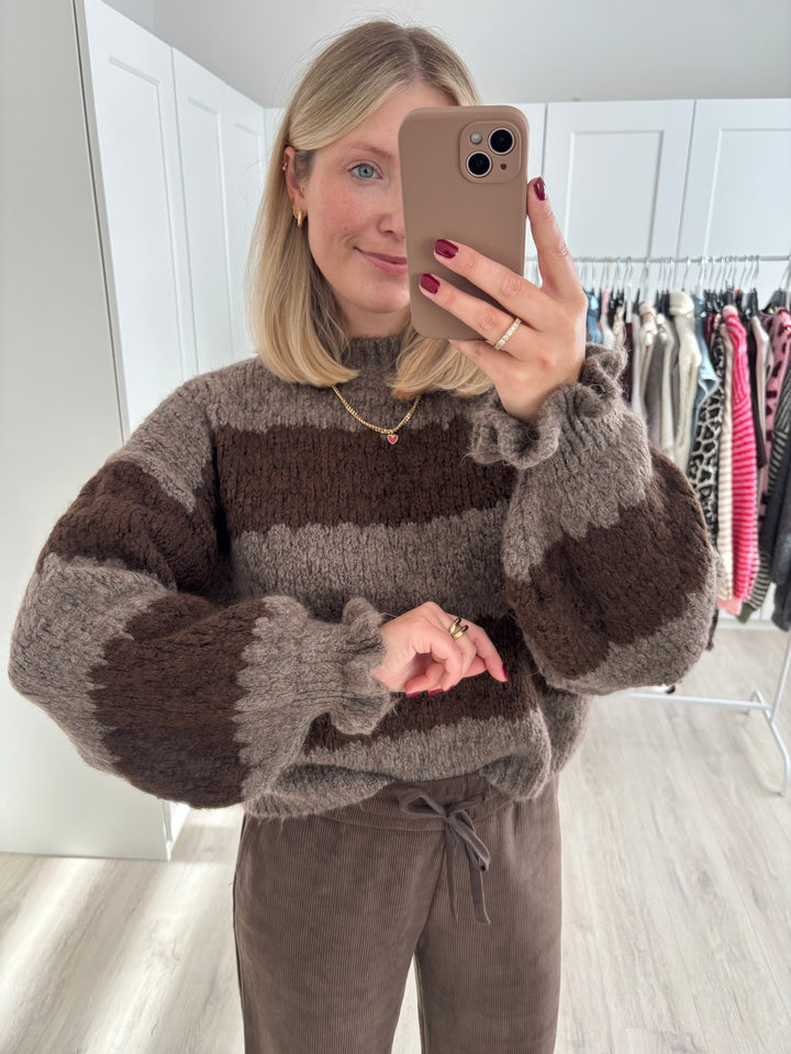 Ruffle Knit Pullover