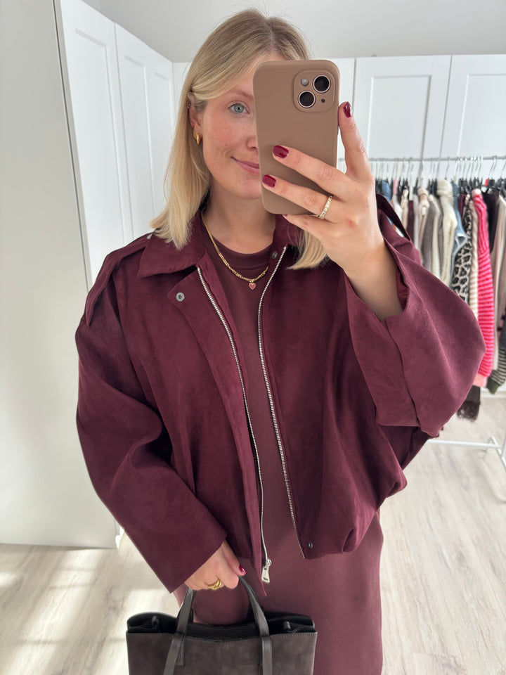 Velour Jacke