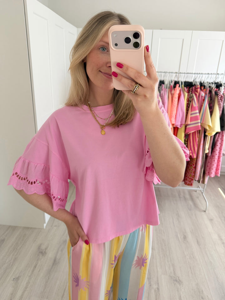 Lace Cotton T-Shirt