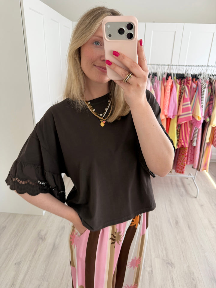 Lace Cotton T-Shirt