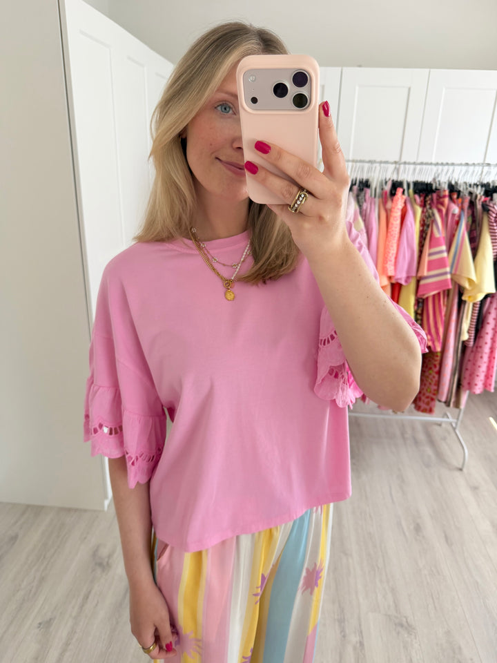 Lace Cotton T-Shirt