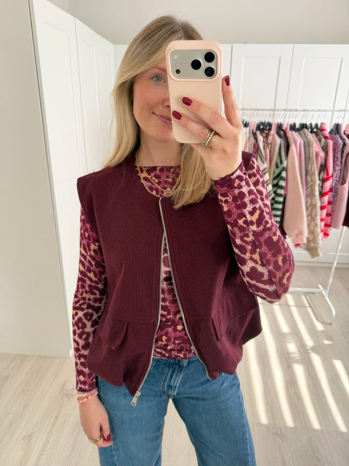 Zipper Weste