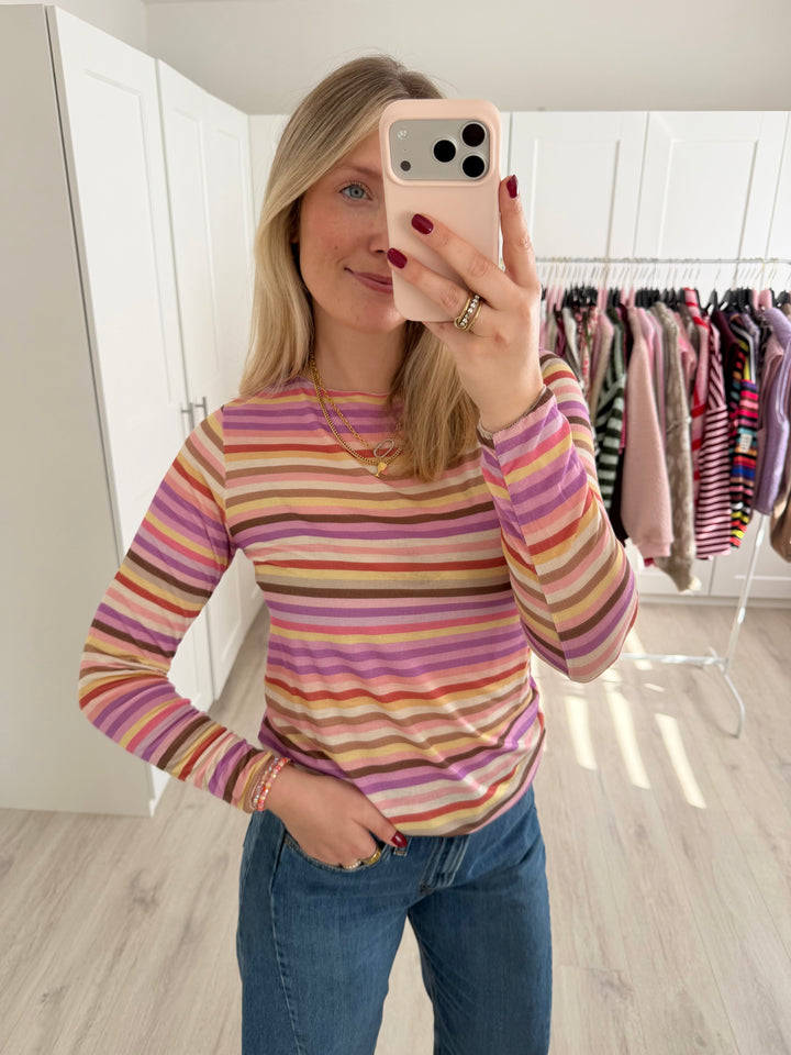 Colorful Striped Cashmere Longsleeve