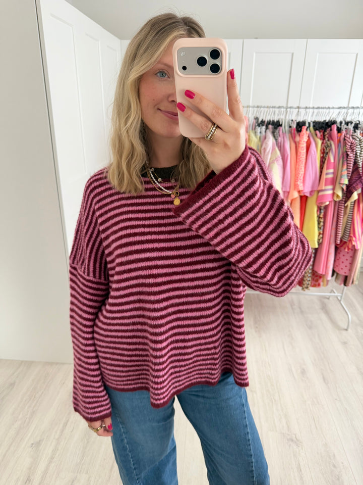 Bow Stripes Pullover