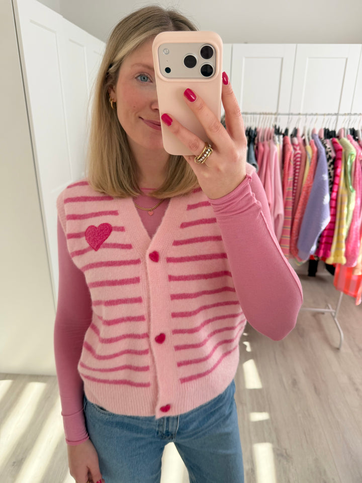 Heart Knit Weste