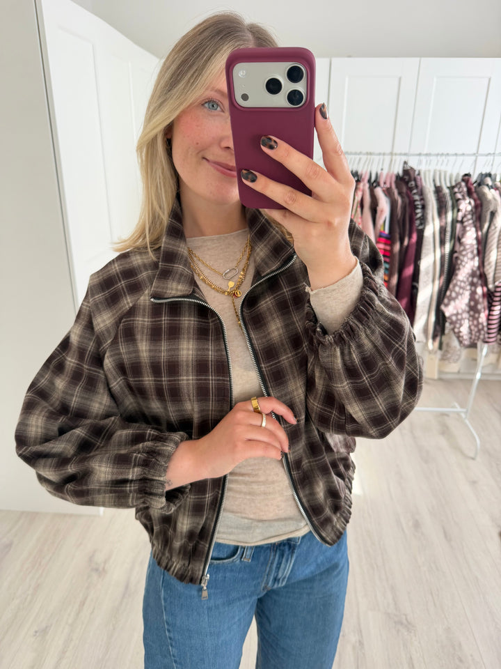 Plaid Jacke
