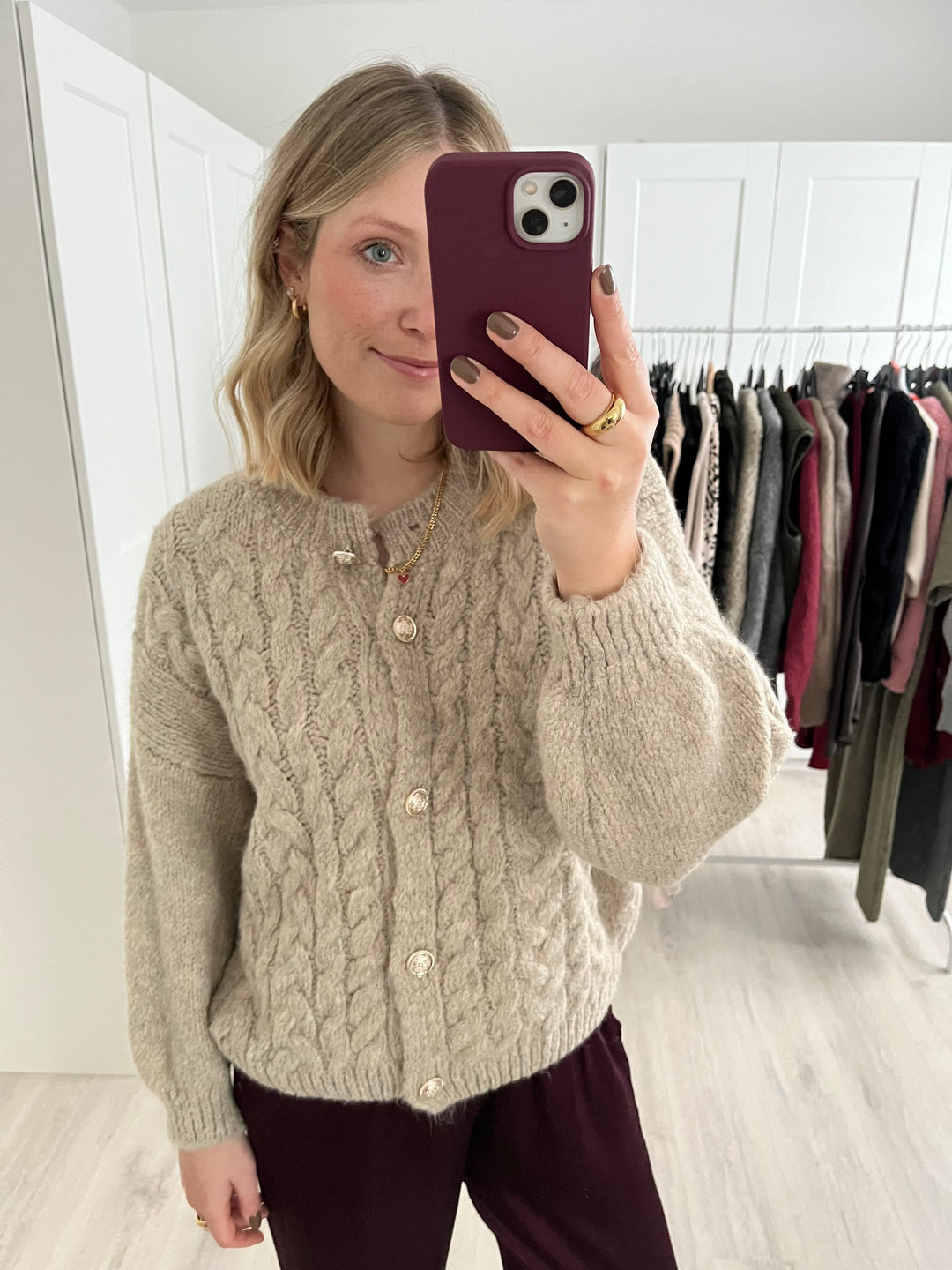 Cardigan Cable Knit