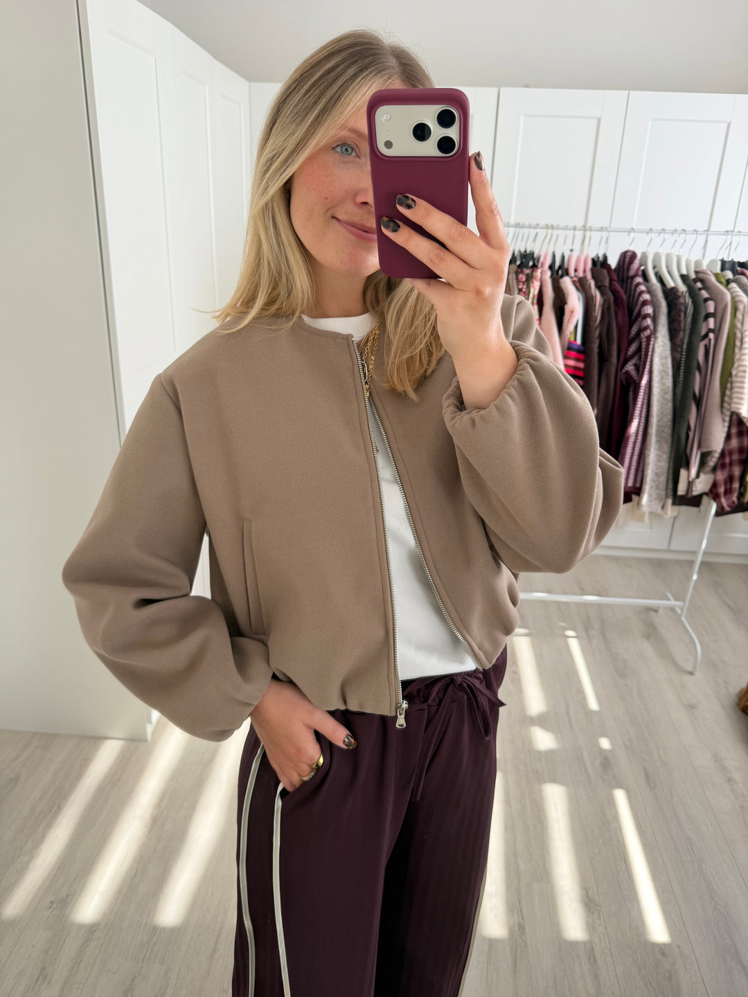 Cropped Bomberjacke
