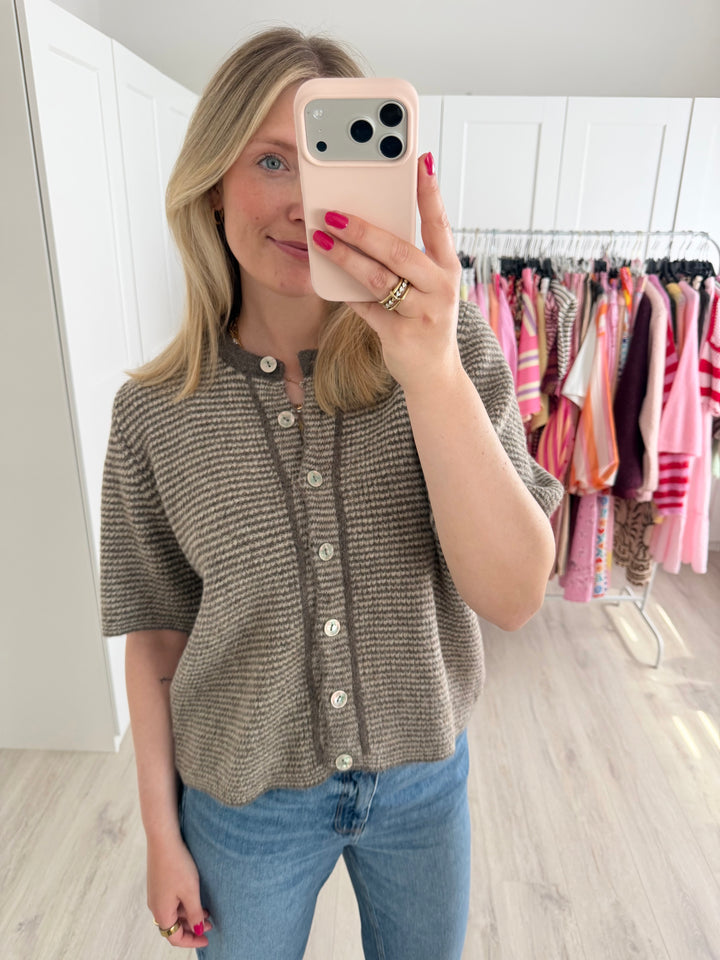 Cozy Striped Cardigan