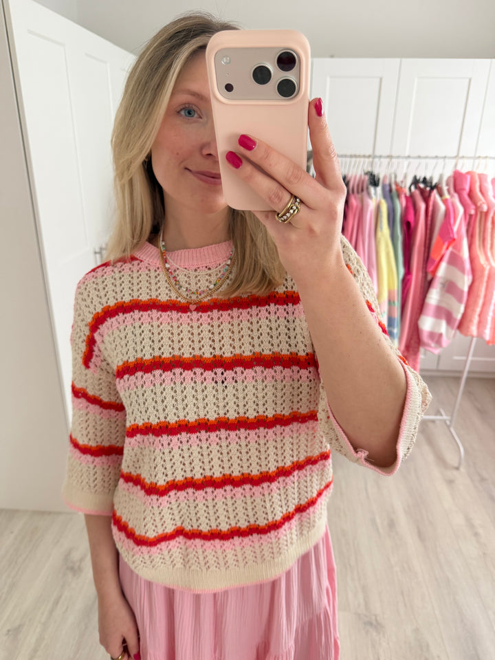 Striped Crochet Shirt