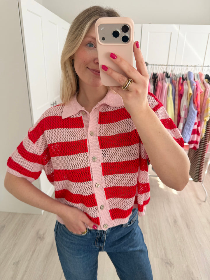 Crochet Polo Shirt