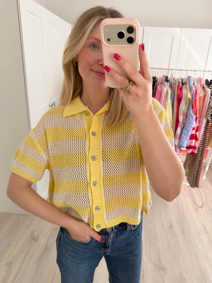 Crochet Polo Shirt