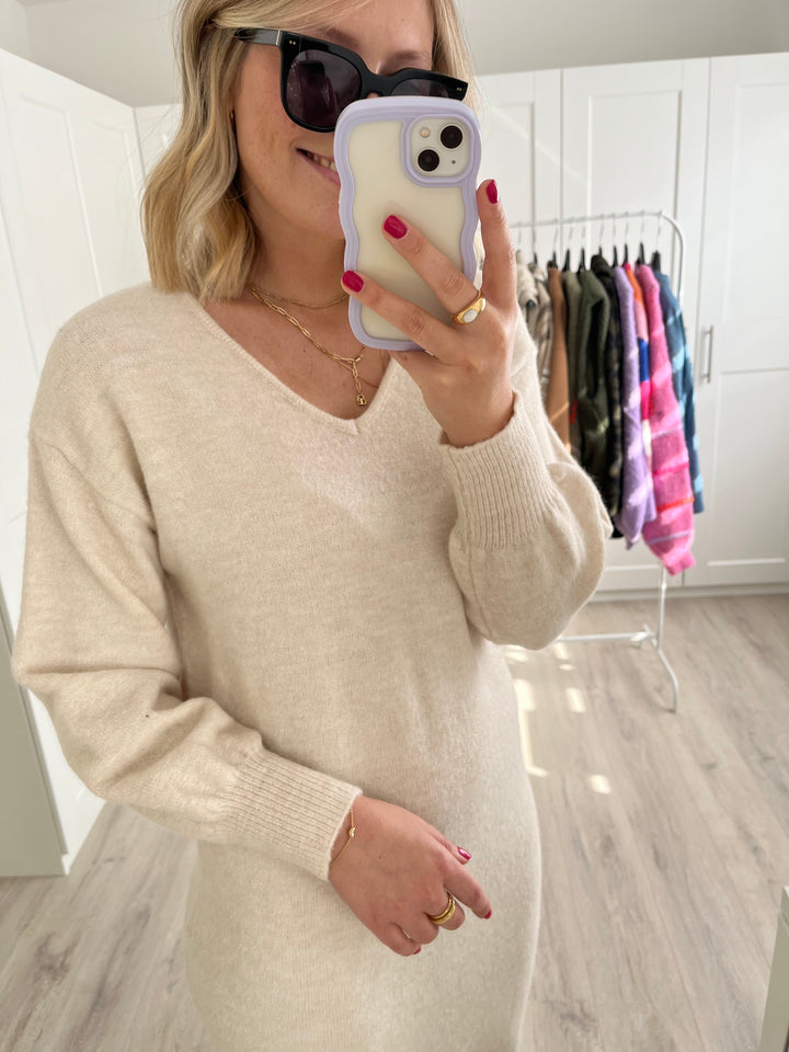 Strickkleid Knit It! - Beige