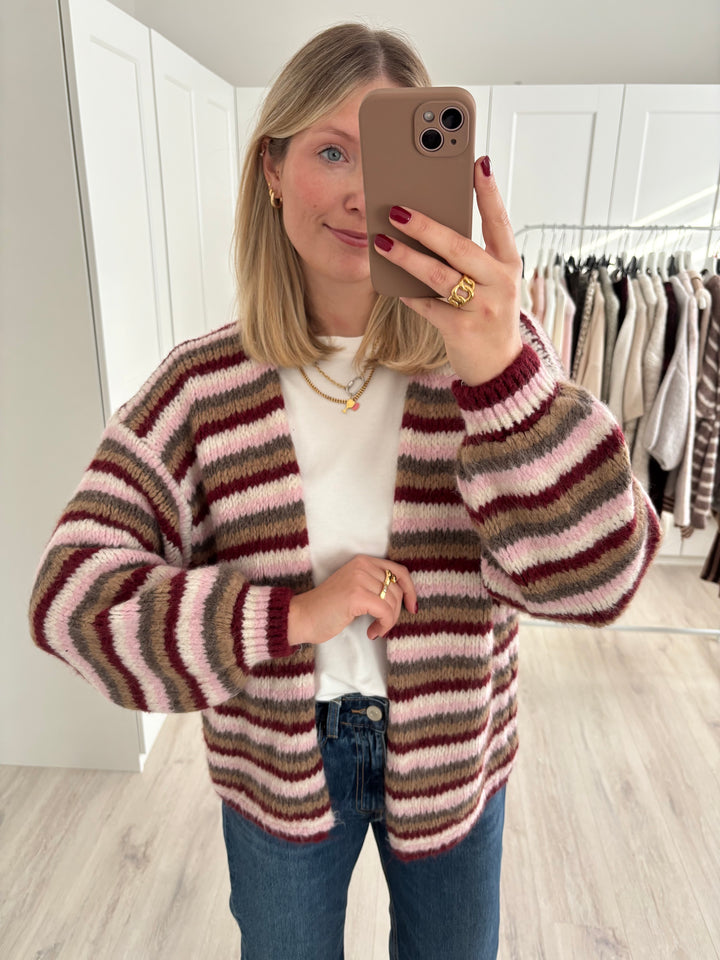 Cozy Striped Cardigan