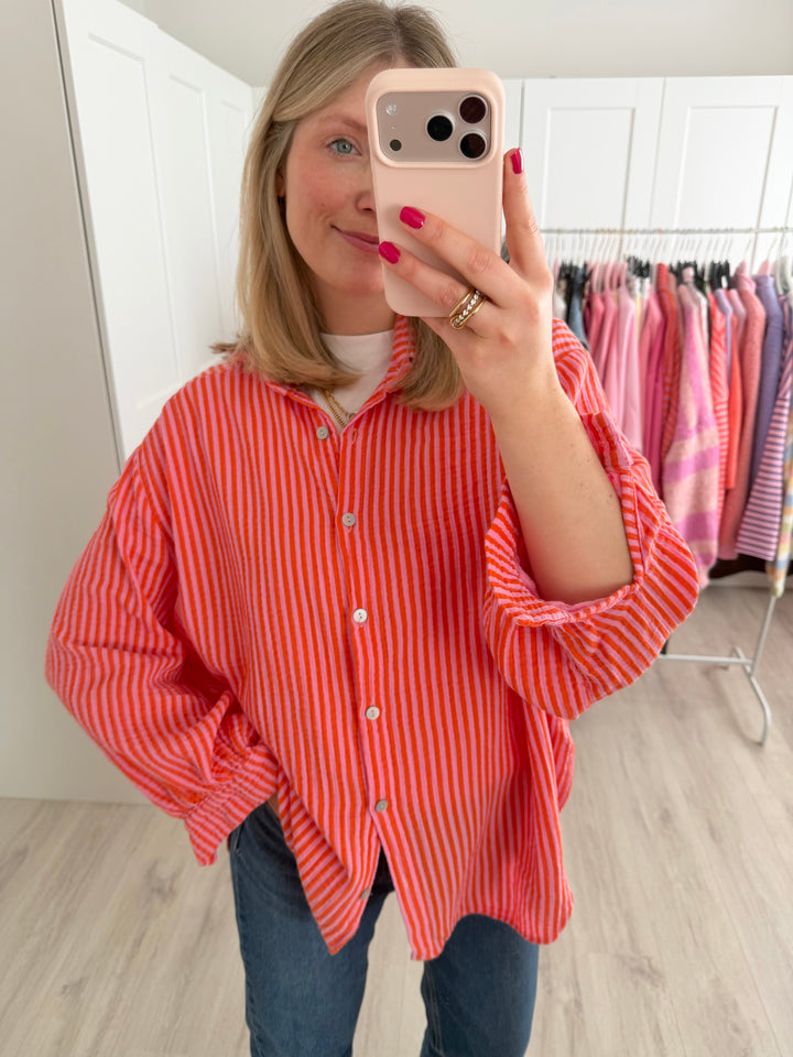 Musselinbluse Happy Stripes