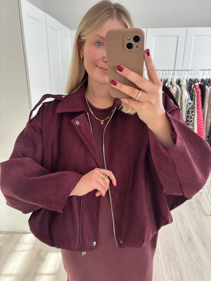Velour Jacke