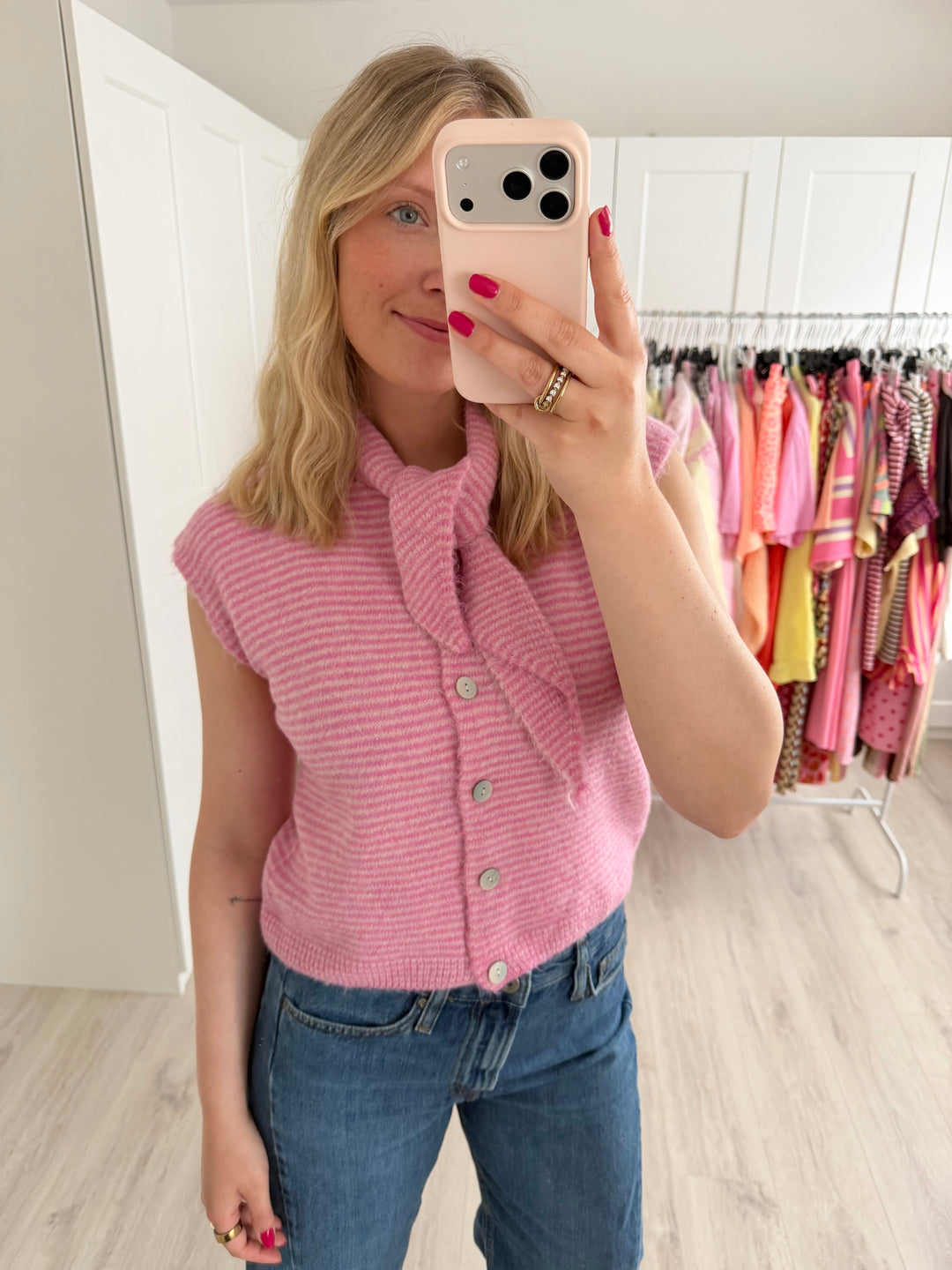 Striped Knit Weste