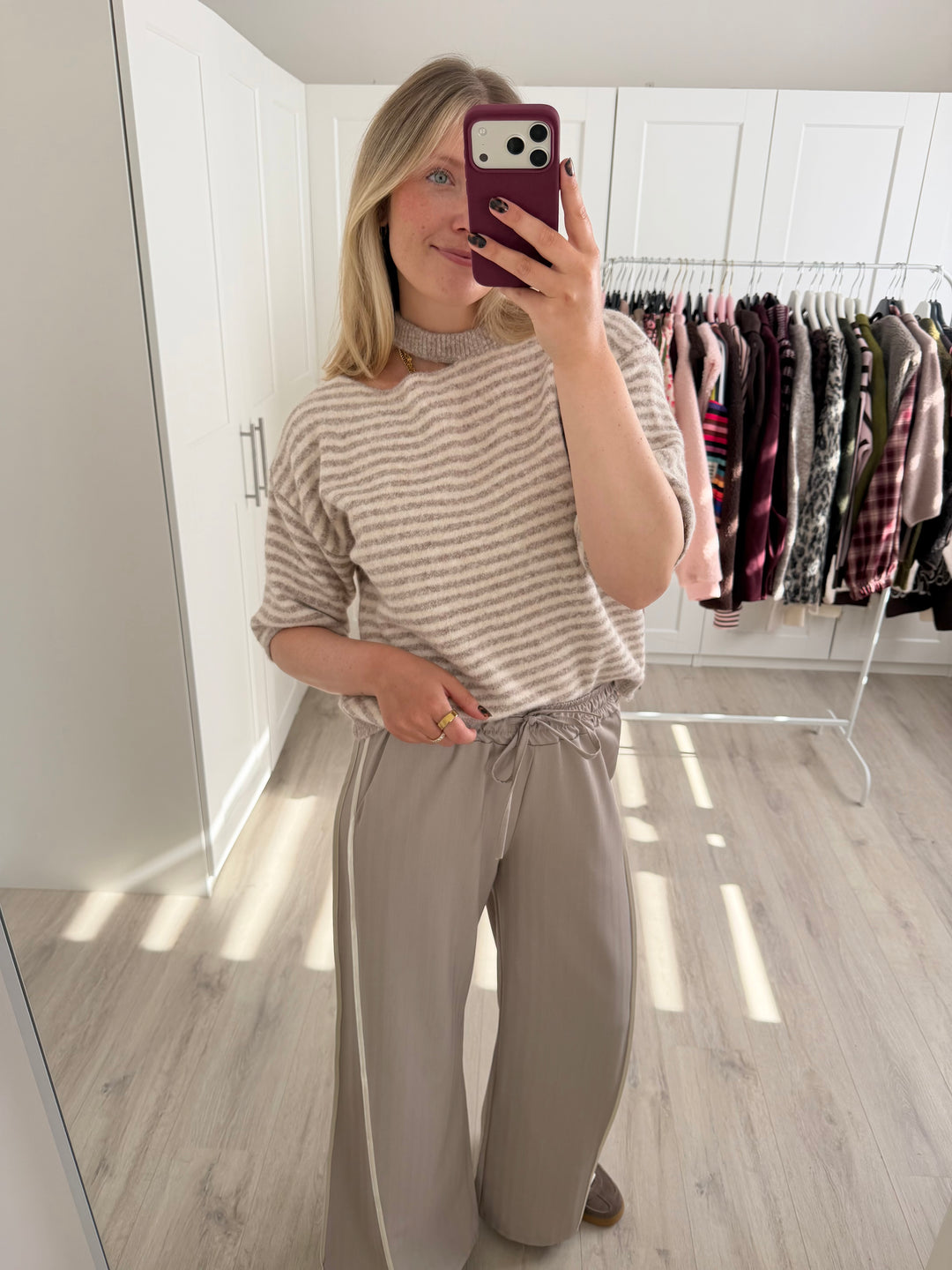 Wide Leg Suit Hose