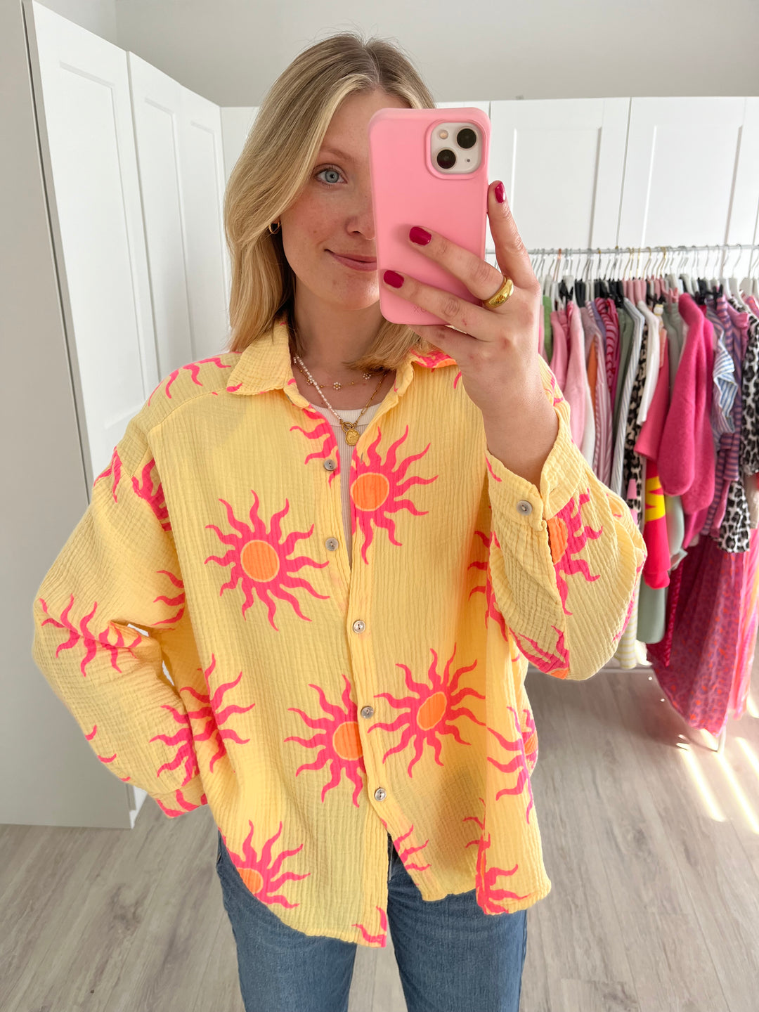 Musselinbluse Sunshine