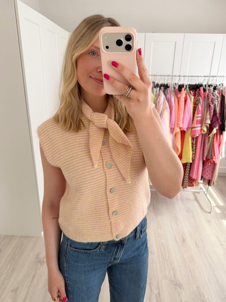 Striped Knit Weste