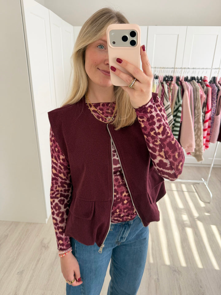 Zipper Weste