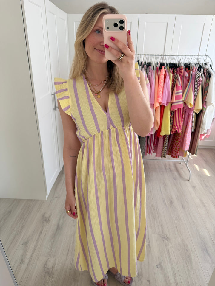 Bold Stripes Musselinkleid