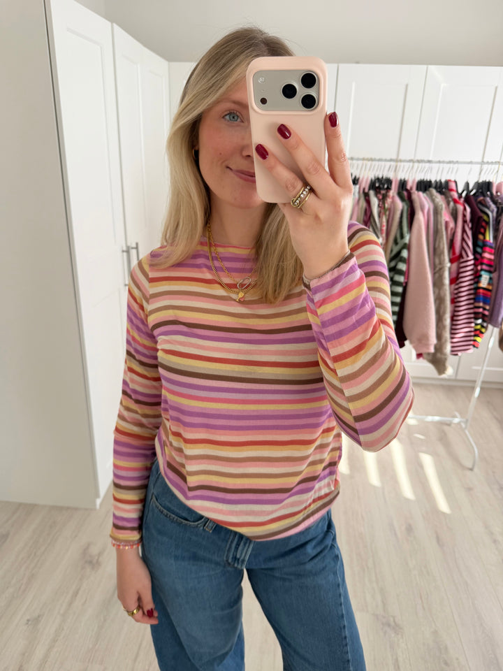 Colorful Striped Cashmere Longsleeve