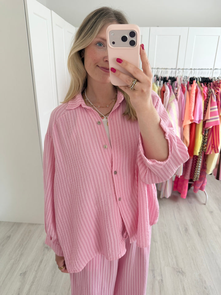 Musselinbluse Happy Stripes