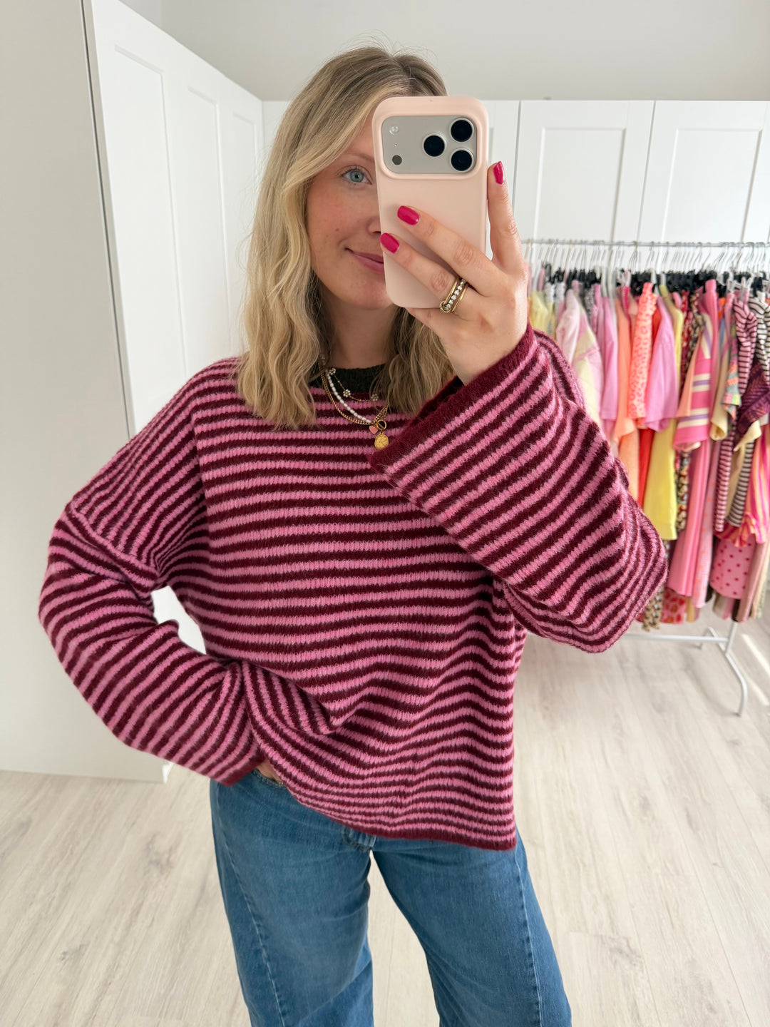 Bow Stripes Pullover