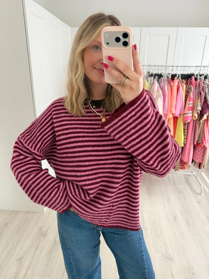 Bow Stripes Pullover