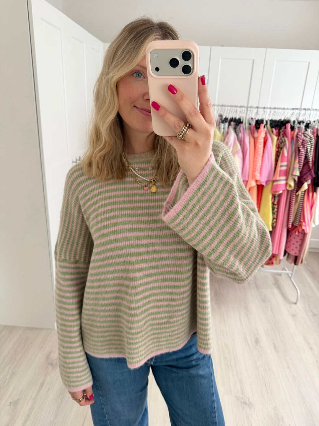 Bow Stripes Pullover