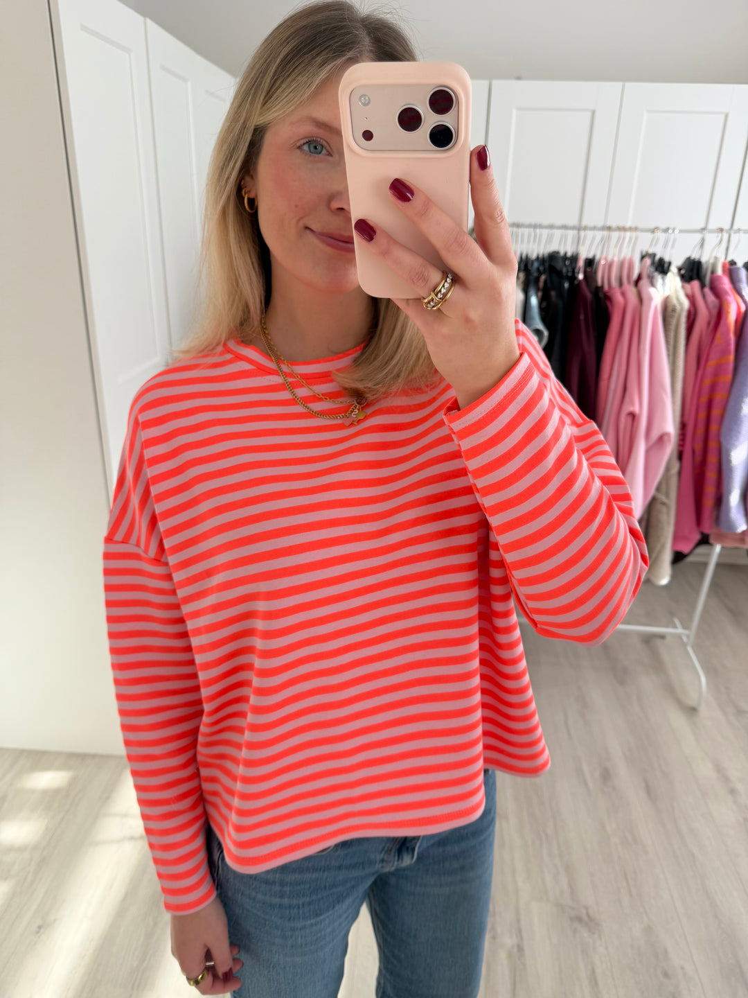 Happy Stripes Sweater (kurz)