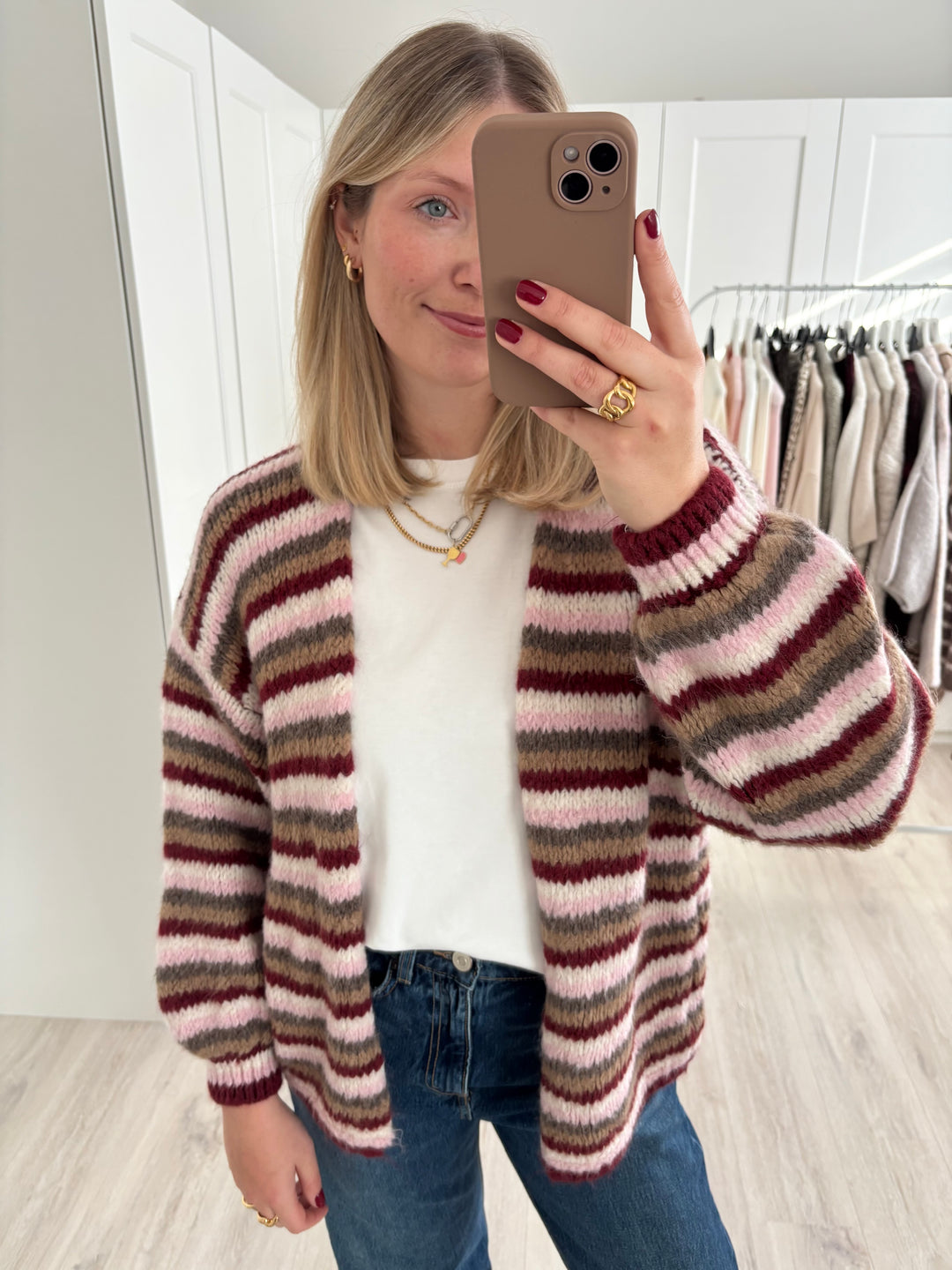 Cozy Striped Cardigan