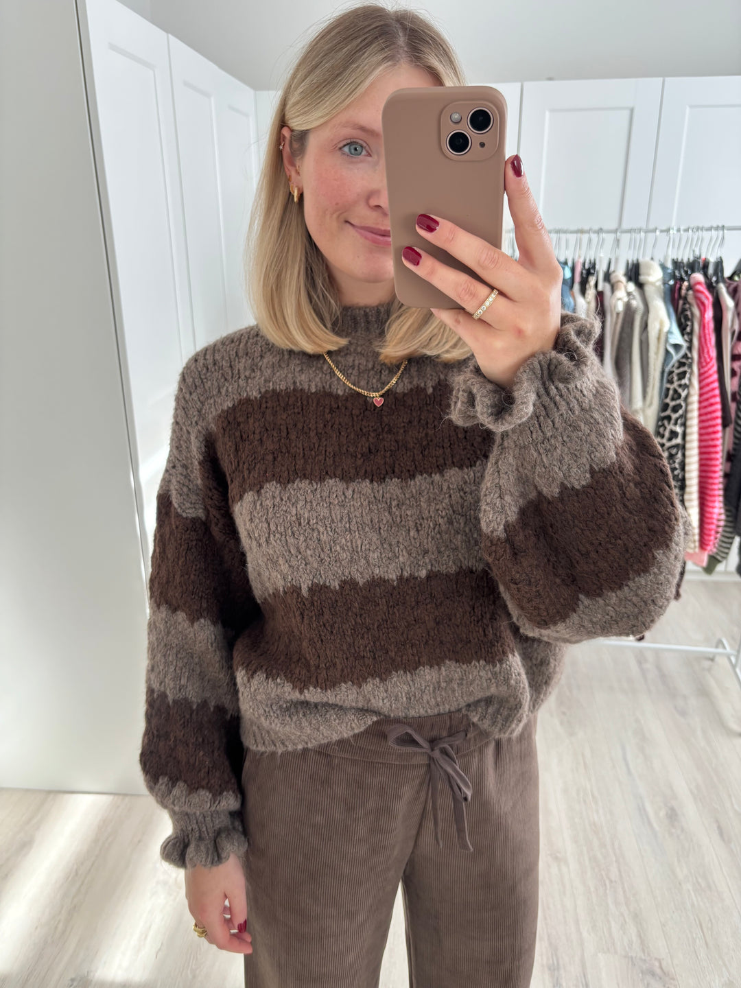 Ruffle Knit Pullover