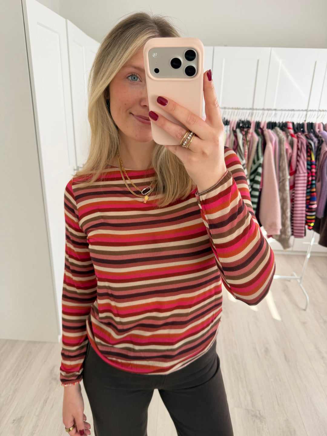 Colorful Striped Cashmere Longsleeve