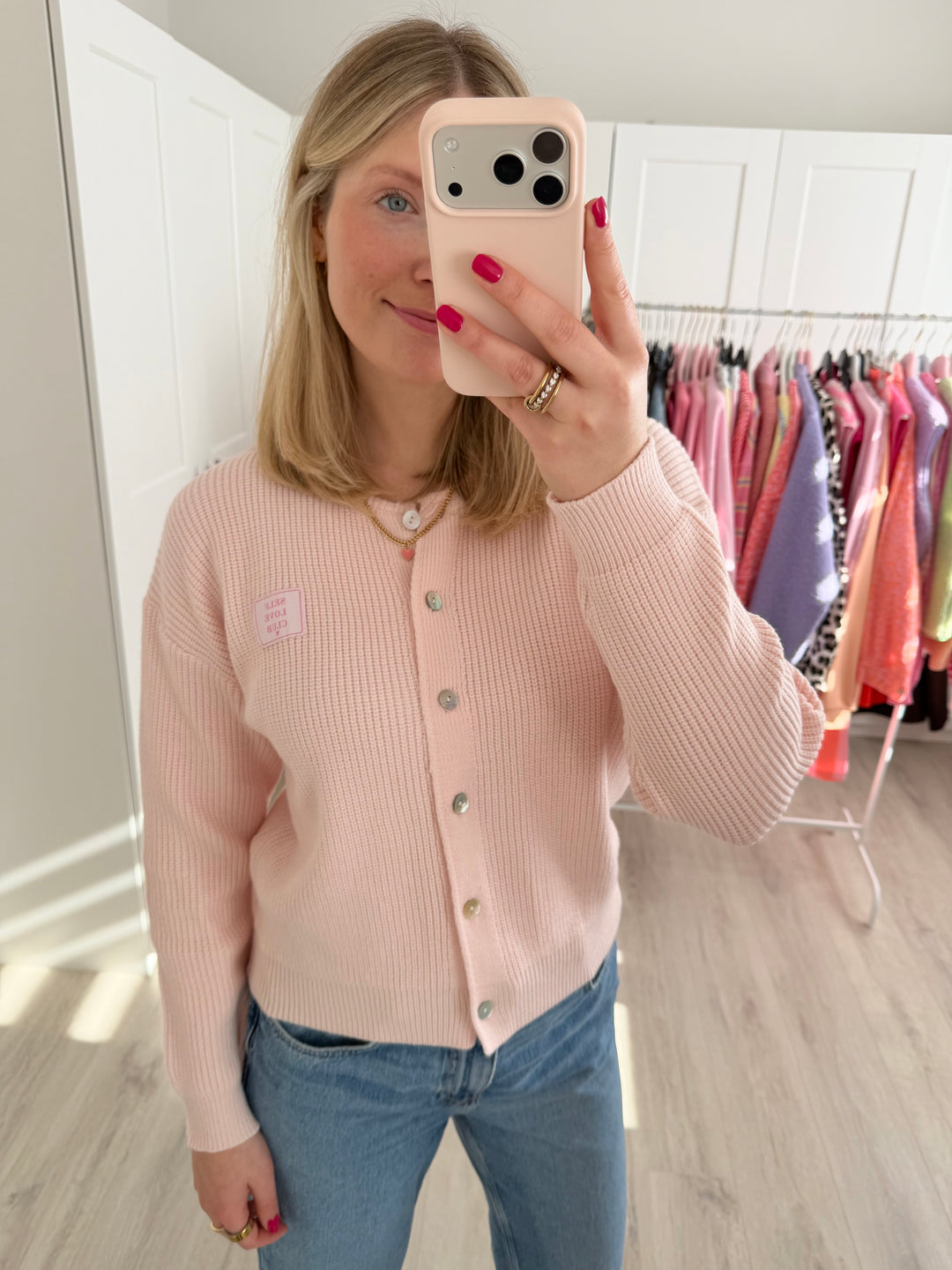 Self Love Club Ripped Cardigan