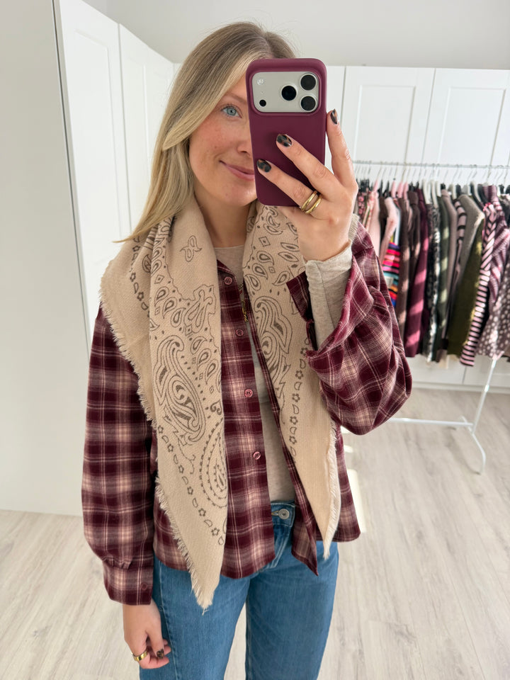 Paisley Knit Tuch