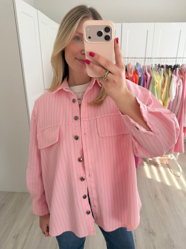 Striped Jeanshemd