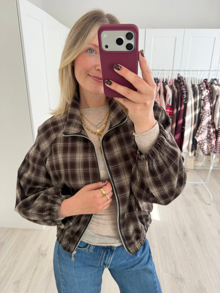 Plaid Jacke