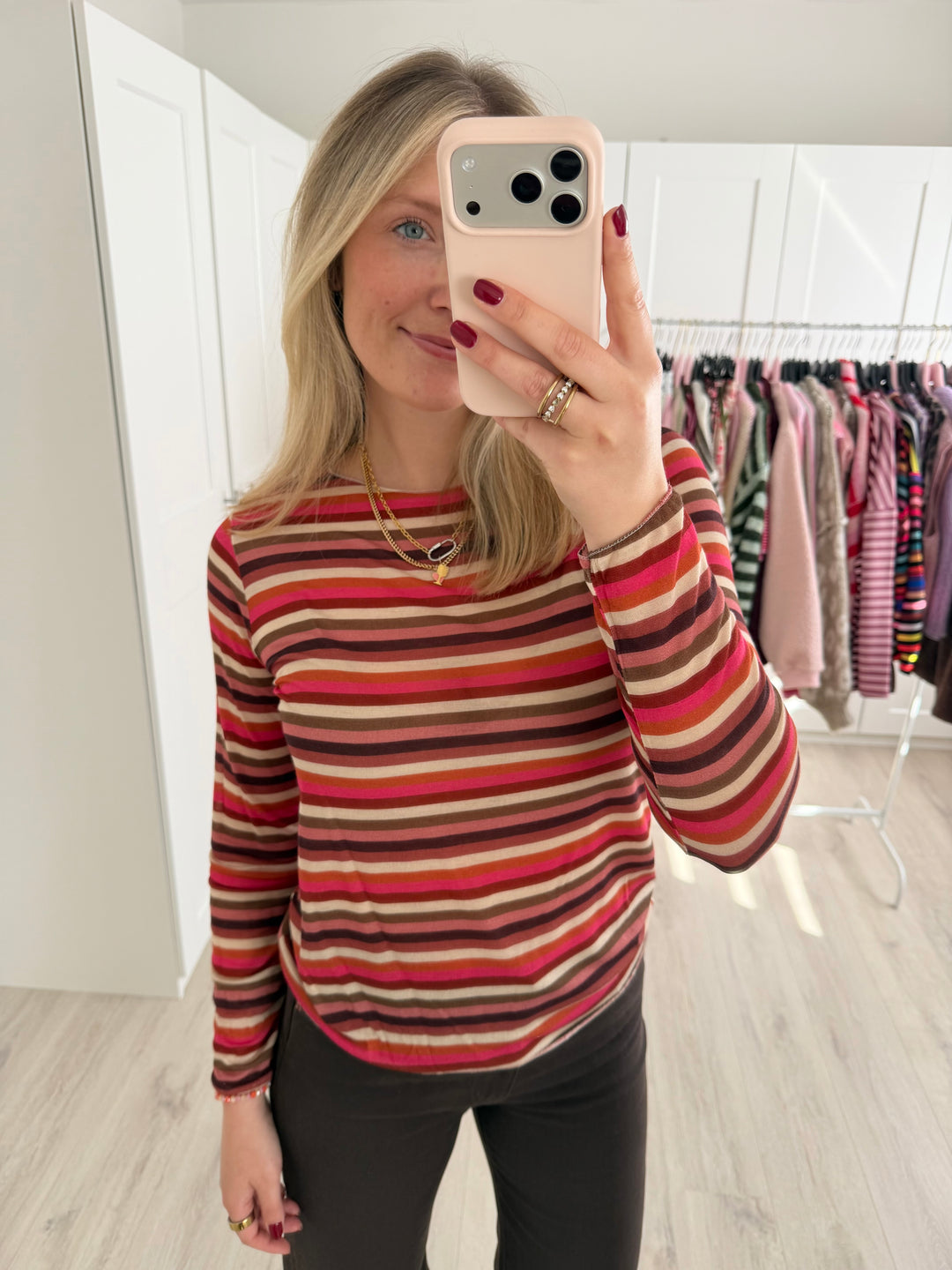 Colorful Striped Cashmere Longsleeve