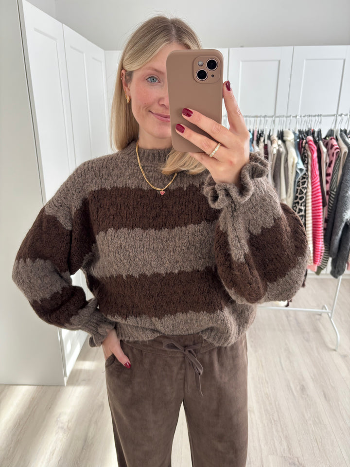 Ruffle Knit Pullover