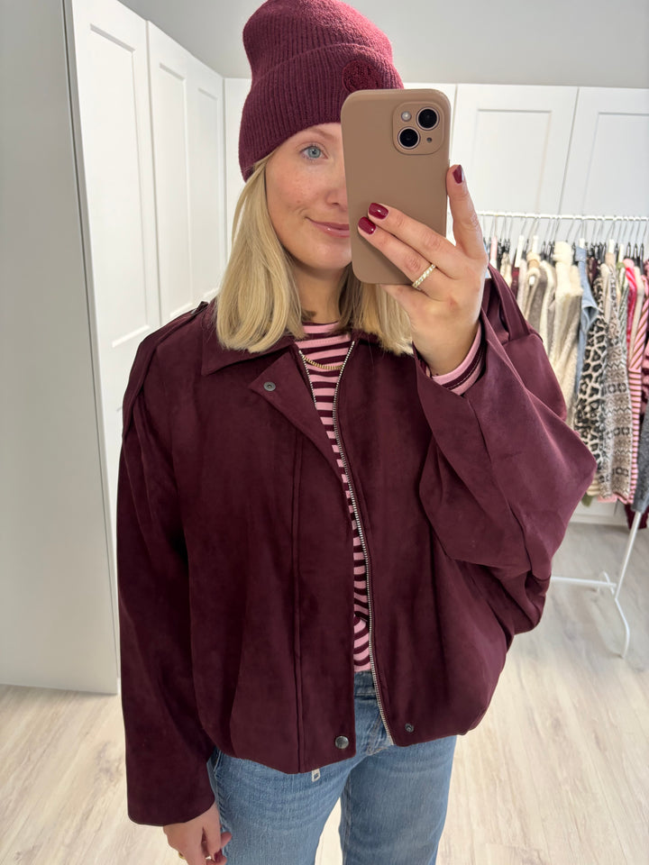 Velour Jacke