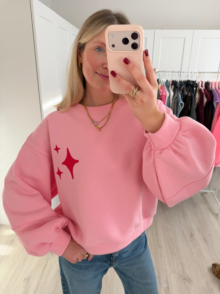 Sweater Amor por favor - Rosa