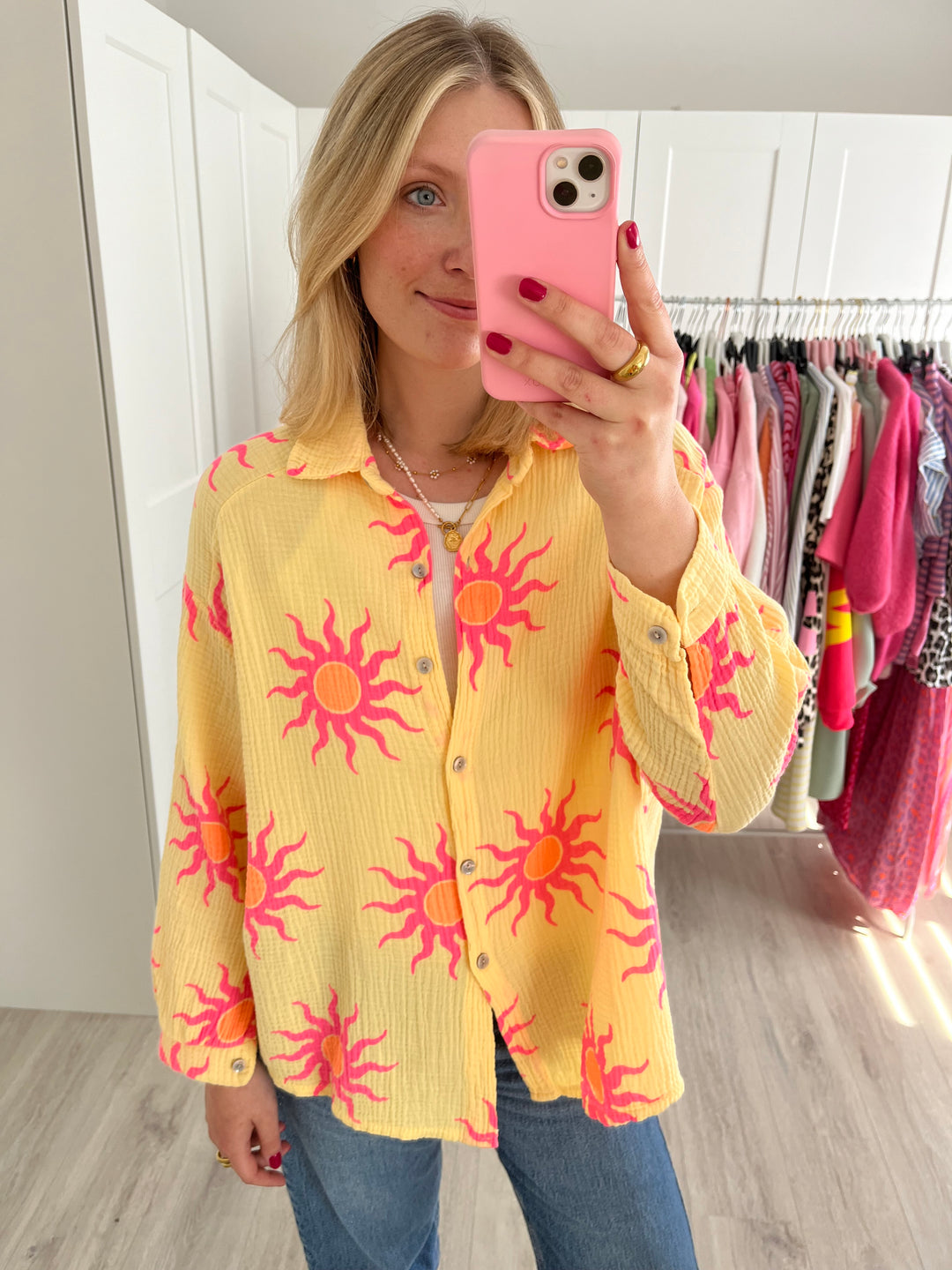 Musselinbluse Sunshine