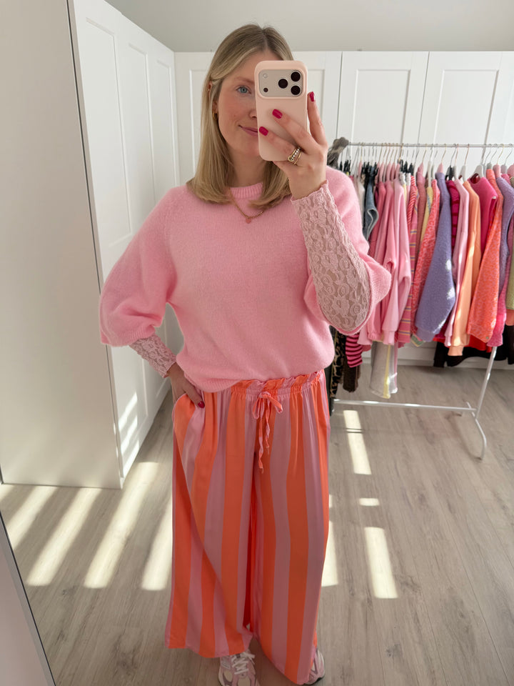 Shiny Bold Striped Hose