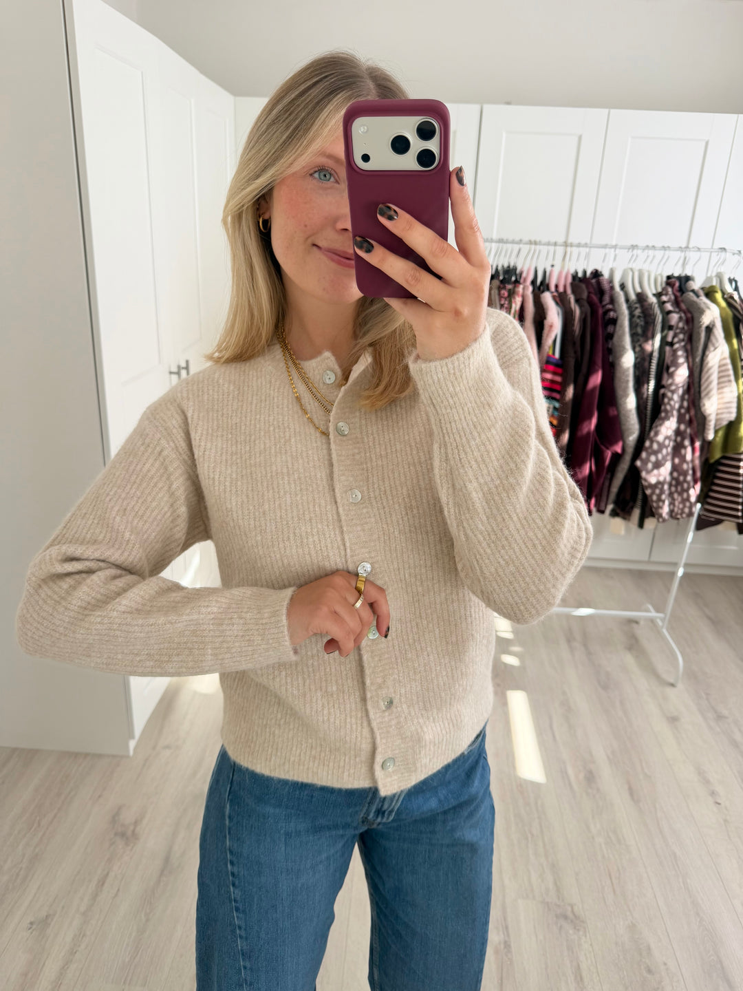 Basic Ripped Cardigan