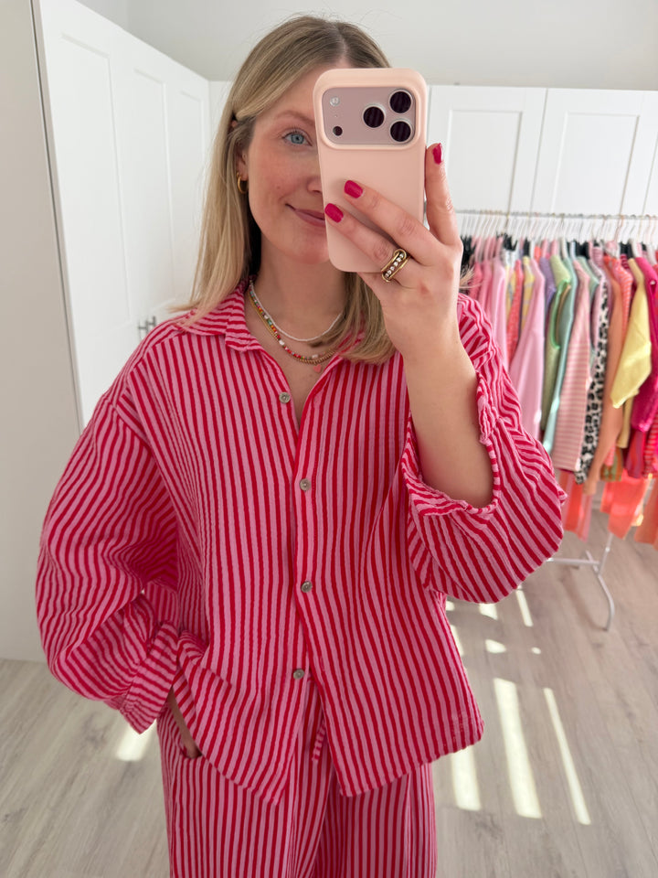 Musselinbluse Happy Stripes