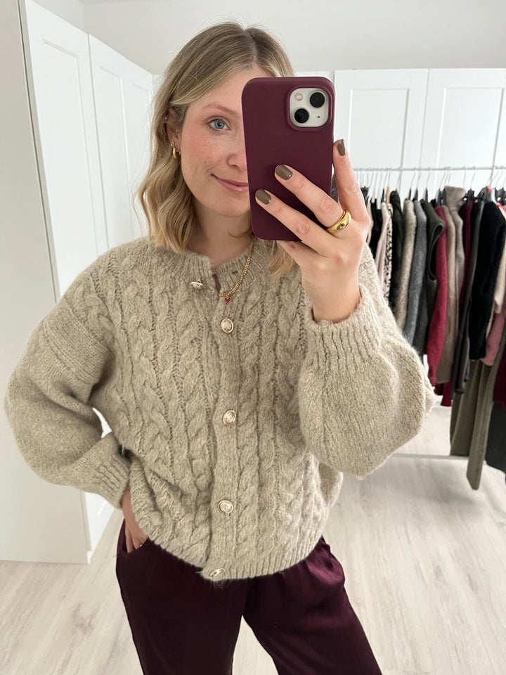 Cardigan Cable Knit