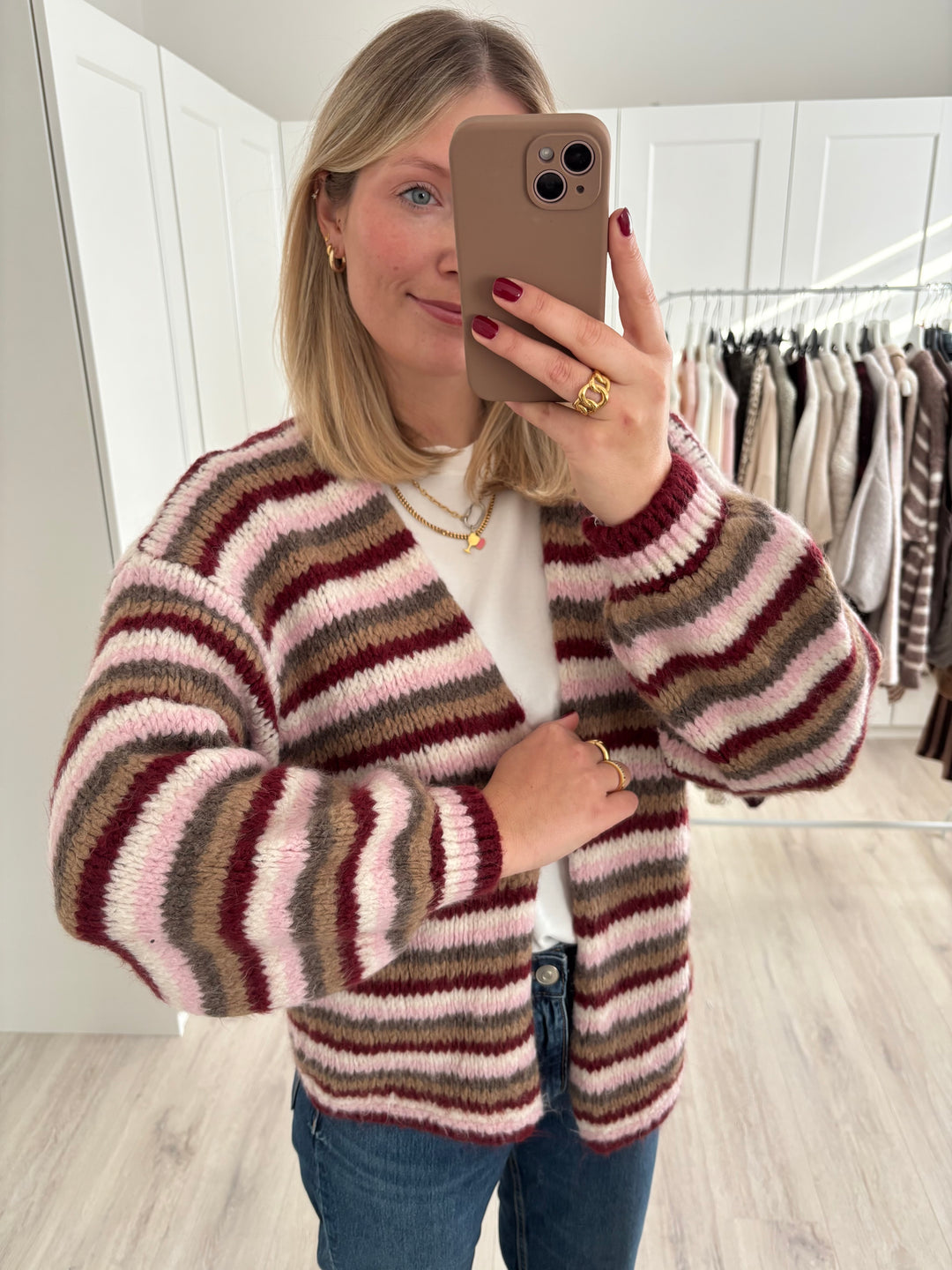 Cozy Striped Cardigan